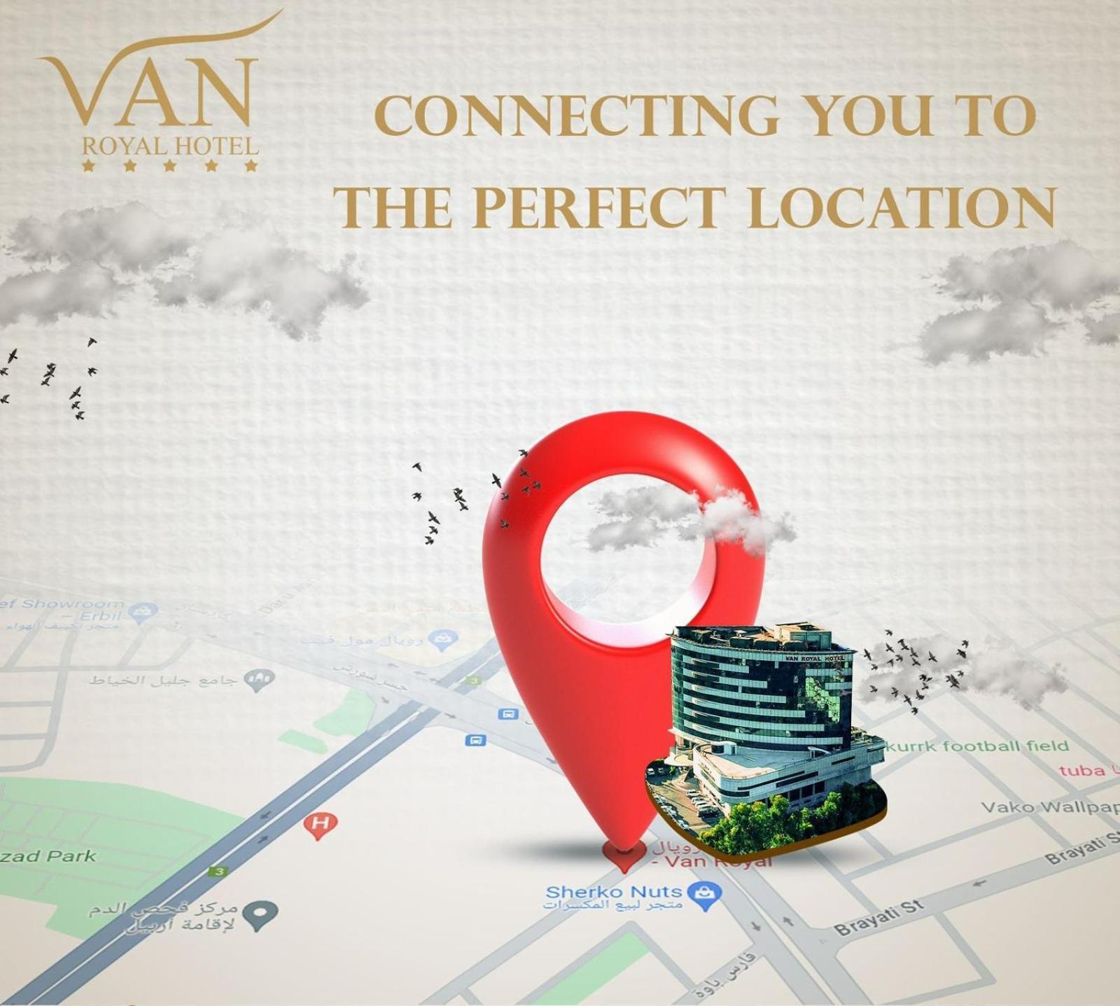 Van Royal Hotel Erbil Bagian luar foto